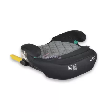   JAX autós ülésmagasító háttámlával 125-150cm rögzítő hevederrel, ISOFIX SZÜRKE 
