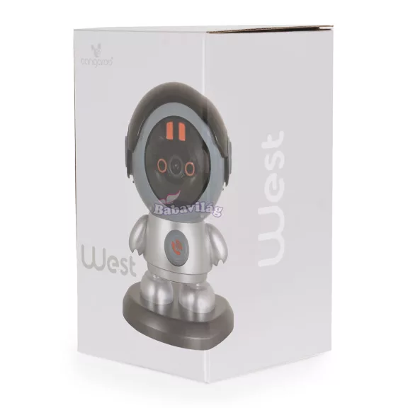 WEST bébiőr, kamera, 3.0Mp, wifis, 4G, babaforma SZÜRKE/kék