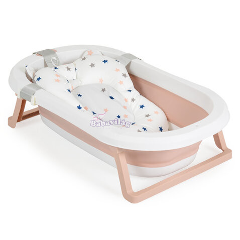 PALMA összecsukható kád fürdetőpárnával PINK