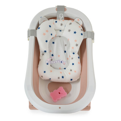 PALMA összecsukható kád fürdetőpárnával PINK