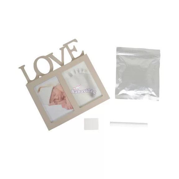 MOULD LOVE kéz- láblenyomat készítő képkerettel MOULD LOVE kéz- láblenyomat készítő képkerettel