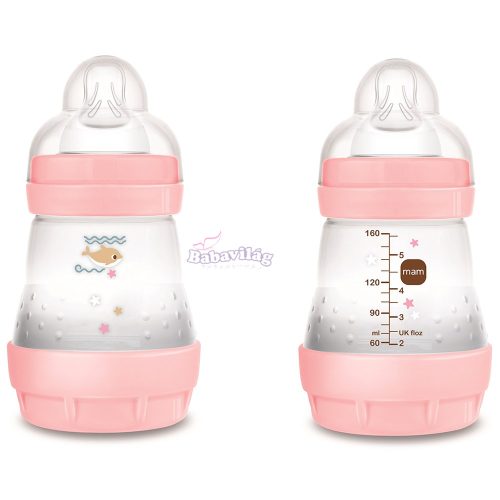 MAM cumisüveg Anti-Colic 160ml rózsaszín