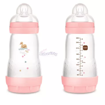 MAM cumisüveg Anti-Colic 260ml rózsaszín