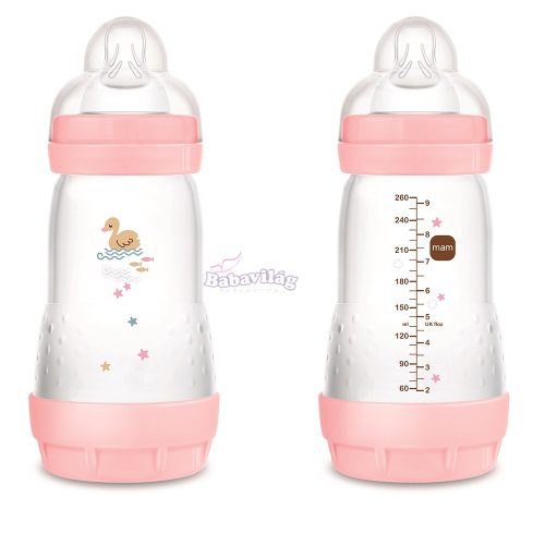 MAM cumisüveg Anti-Colic 260ml rózsaszín