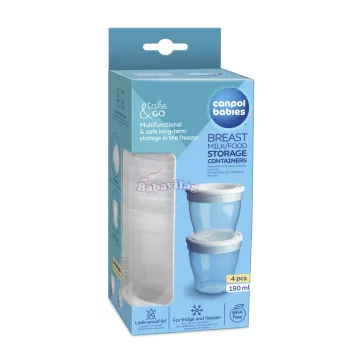 Canpol babies Tejtároló edények 4db 180ml