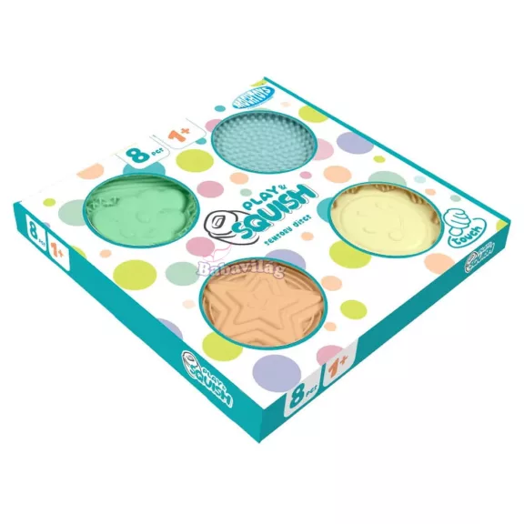 MOCHTOYS Play&Squish szenzorikus szőnyeg -kerek tapilapok 8db PASZTELL MOCHTOYS Play&Squish szenzorikus szőnyeg -kerek tapilapok 8db PASZTELL