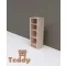 TODI Teddy keskeny nyitott polcos szekrény (140 cm magas)