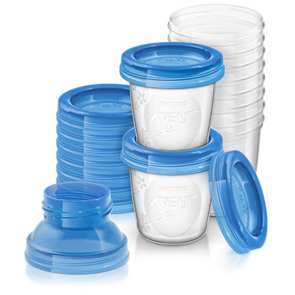 Philips Avent Via Anyatejtároló poharak tetővel 10db