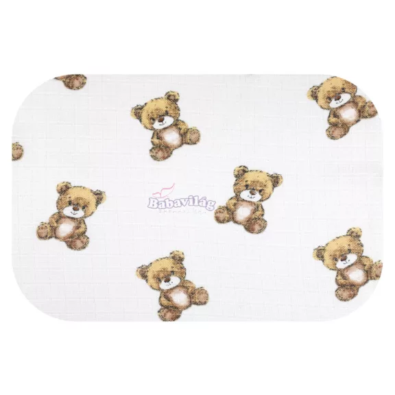 Tetra pelenka nyomott mintás 70x80cm Teddy maci