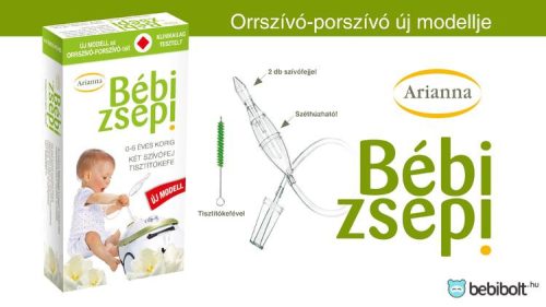 ARIANNA orrszívó-porszívó bébi zsepi