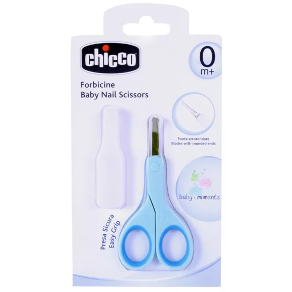 CHICCO olló hajlított véggel - több szín
