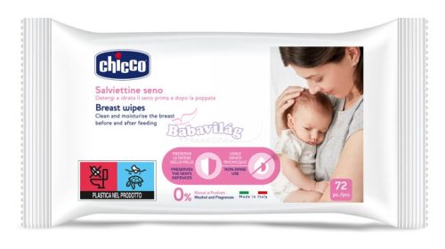 Chicco Melltörlőkendő szoptatás előtt és után - 72 db