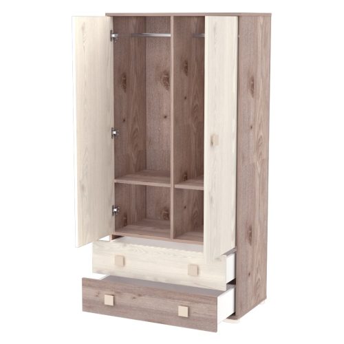 Viki 2 Ajtós 2 fiókos állószekrény