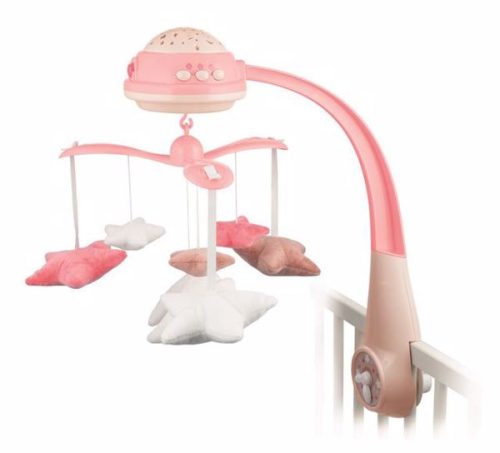 Canpol babies Projectoros zenélő körforgó - pink