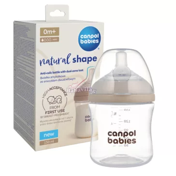 Canpol babies Natural Shape anti-kólikás cumisüveg 150ml
