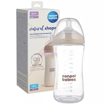 Canpol babies Natural Shape anti-kólikás cumisüveg 330ml