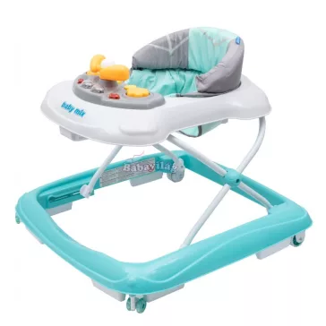 Baby Mix bébikomp kormánykerékkel menta