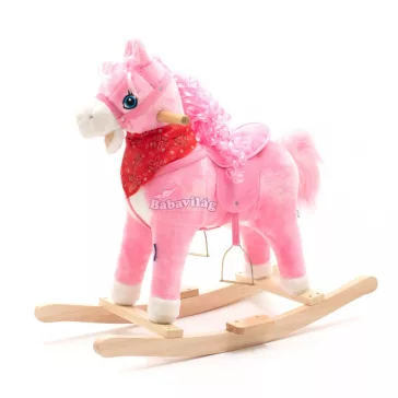 Baby Mix hintaló dallammal  kendővel-pink