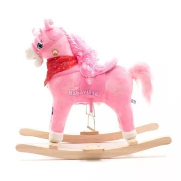 Baby Mix hintaló dallammal  kendővel-pink