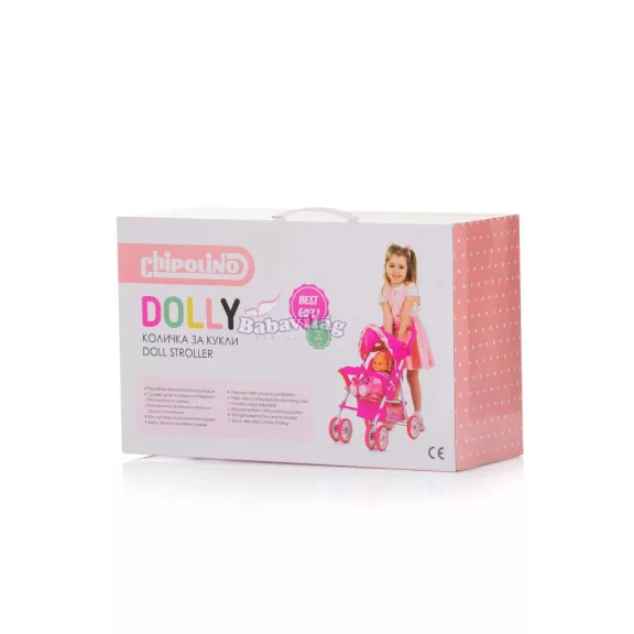 Chipolino Dolly játék babakocsi - Multicolor 