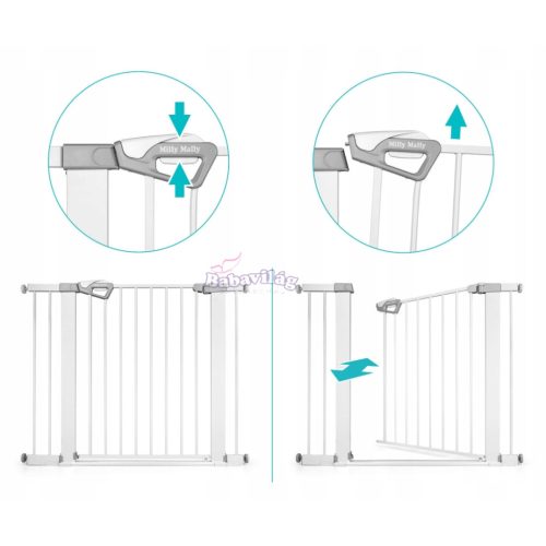 MILLY MALLY 6579 Biztonsági kapu Guardy 104 White