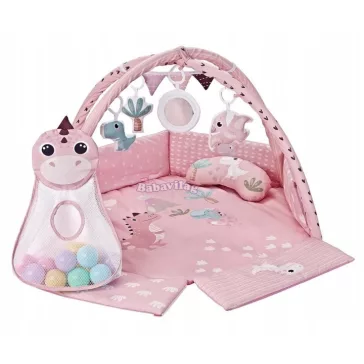 Milly Mally TinyMini játszószőnyeg Dino Pink rózsaszín