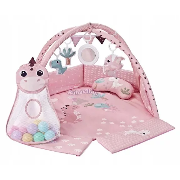 Milly Mally TinyMini játszószőnyeg Dino Pink rózsaszín Milly Mally TinyMini játszószőnyeg Dino Pink rózsaszín