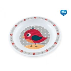 Canpol műanyag lapostányér - madaras