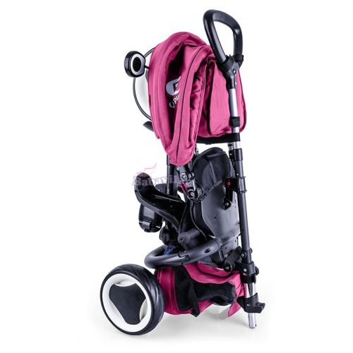 Qplay Rito +  tricikli összecsukható vázzal EVA kerékkel-bordó