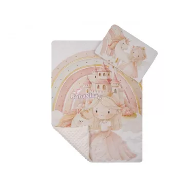   PREMIUM takaró és párna szett 75x100 cm + 42x29 cm Királylány