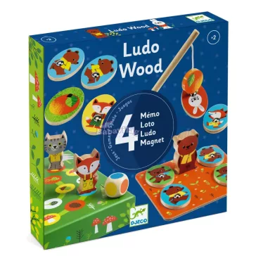 Djeco Erdei állatok - Játékgyűjtemény - Ludo Wood 