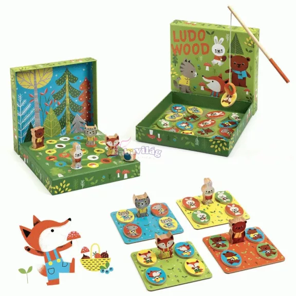 Djeco Erdei állatok - Játékgyűjtemény - Ludo Wood 