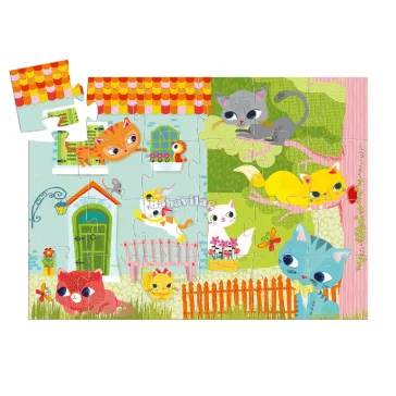 Djeco Cicás dobozos puzzle 24 db - os 