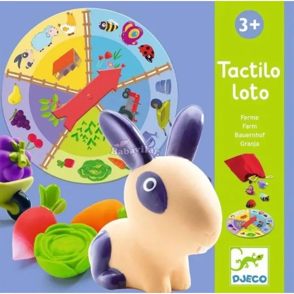 Djeco Tapintható Lottófarm - Tactilo lotto farm - Társasjáték