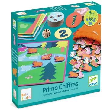   Djeco - Fejlesztő játék - Számolás 4 az 1-ben - Eduludo Primo Chiffres