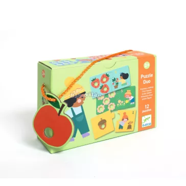   Djeco Párosító puzzle - Számpárosító, 24 db-os - First figures
