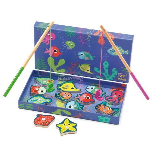 Djeco Horgász játék - Színes horgászat - Coloured fishing