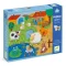 Djeco Óriás puzzle - Tanyasi állatsimogató, 12+8 db-os - Tactile farm puzzle