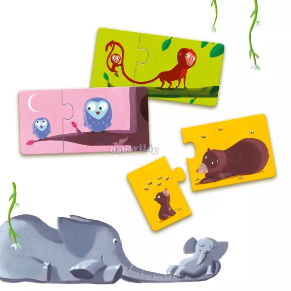 Djeco Párosító puzzle - Mama-baba 