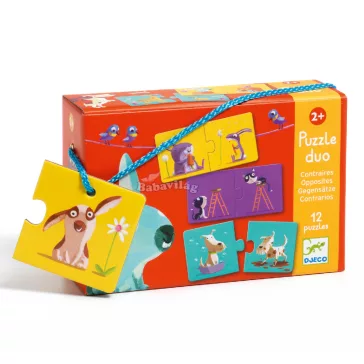 Djeco Párosító puzzle - Ellentétek 