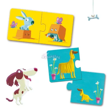 Djeco Párosító puzzle - Ellentétek 