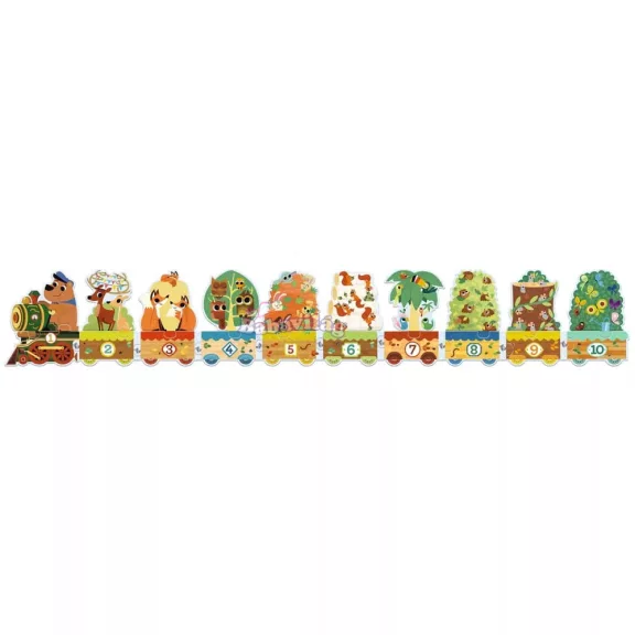 Djeco Sorozatkirakó puzzle - 10-ig számolok 