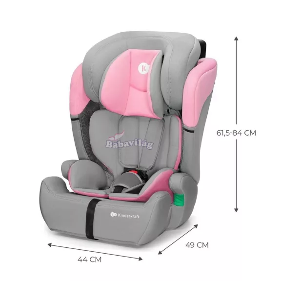 Kinderkraft COMFORT UP i-Size 76-150 cm gyerekülés Pink