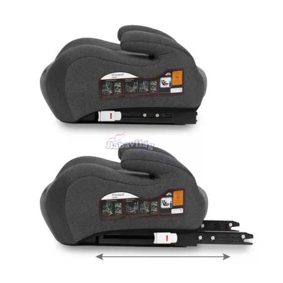 Kidwell OVAN i-Size isofix autósülés 125 és 150 cm - szürke