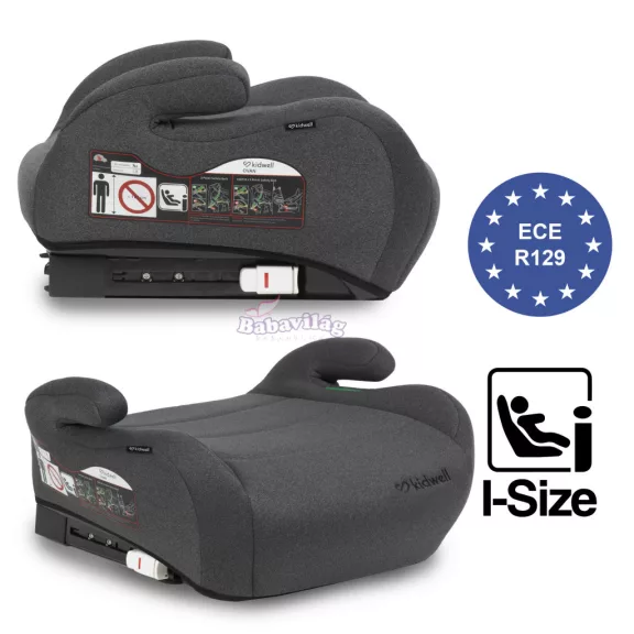 Kidwell OVAN i-Size isofix autósülés 125 és 150 cm - szürke
