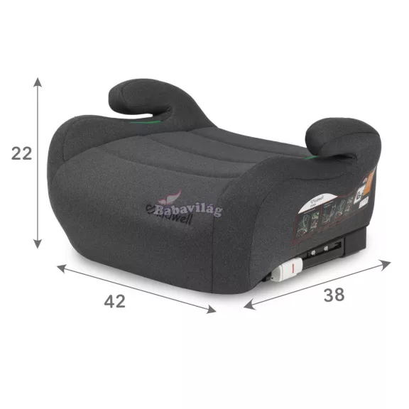 Kidwell OVAN i-Size isofix autósülés 125 és 150 cm - szürke