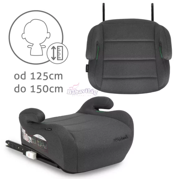 Kidwell OVAN i-Size isofix autósülés 125 és 150 cm - szürke