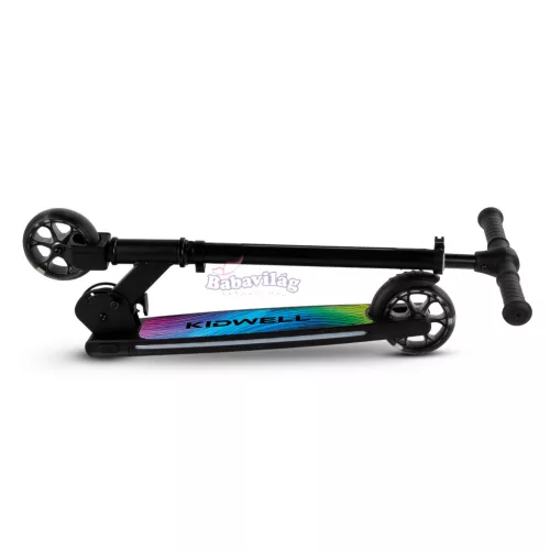 Kidwell MIDO FEKETE összecsukható roller, 20 LED világítási mód, 120 mm, csúszásmentes.
