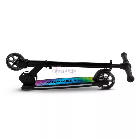 Kidwell MIDO FEKETE összecsukható roller, 20 LED világítási mód, 120 mm, csúszásmentes.