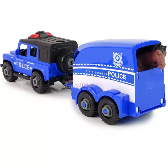 Rendőrségi lószállító terepjáró